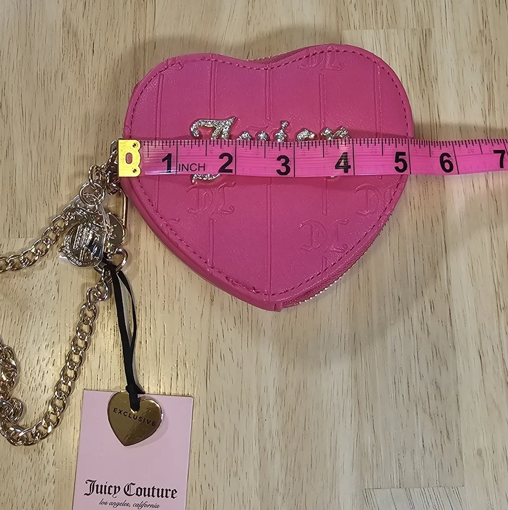 New✨️ Exclusive Juicy Couture Heart Coin Case - Picture 2 of 10